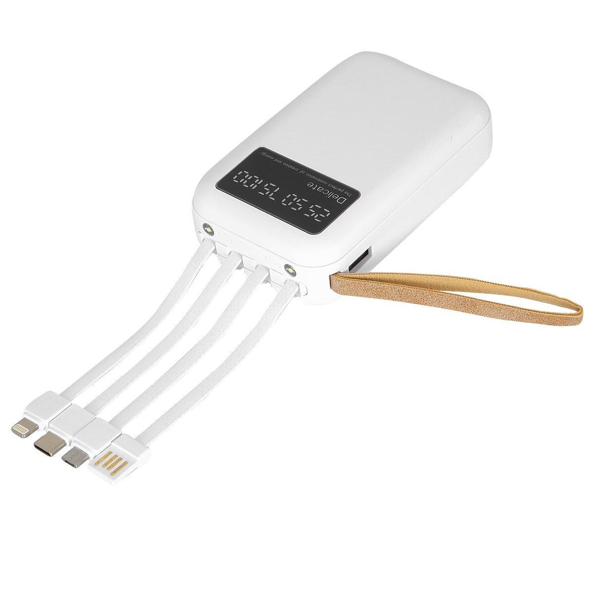 10.000 mAh Taşınabilir Powerbank – Şık Bilek Kayışı ve LCD Pil Göstergeli