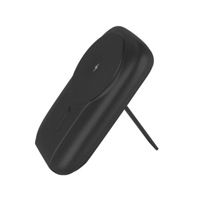 MagSafe Uyumlu 10.000 mAh Powerbank – Dahili USB-C & Lightning Kablolu ve Telefon Standlı