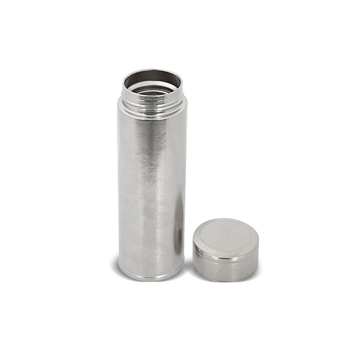 Saf Titanyum Gövdeli Termos – 450 ml Metal Süzgeçli ve Bardak Kapaklı