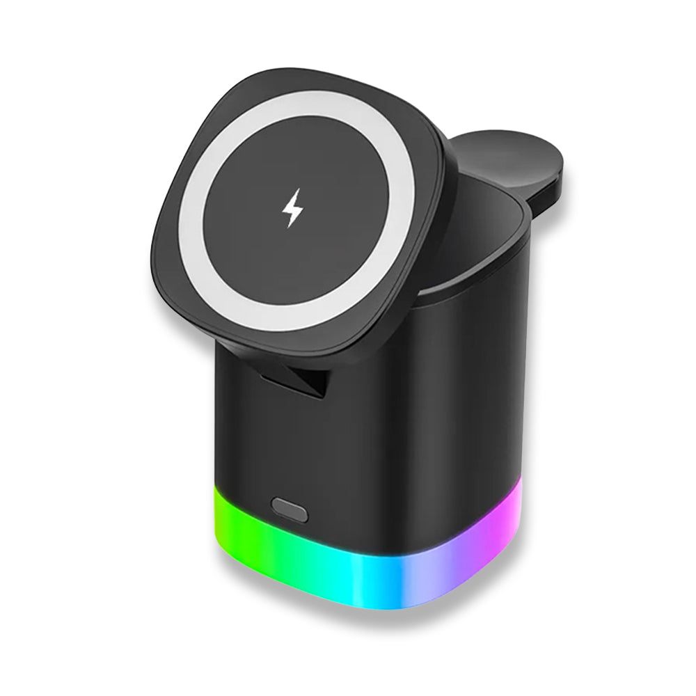 Kablosuz Şarj Standı (Telefon, Saat, Kulaklık)