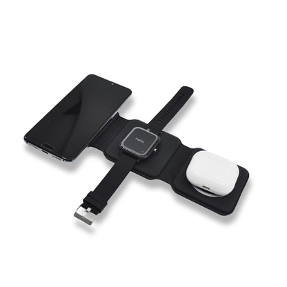 Kablosuz Şarj Standı (Telefon, Saat, Kulaklık)