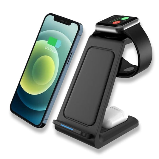 Kablosuz Şarj Standı (Telefon, Saat, Kulaklık)