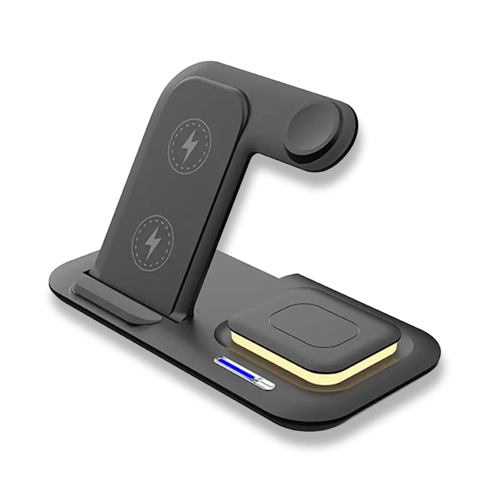 Kablosuz Şarj Standı (Telefon, Saat, Kulaklık)